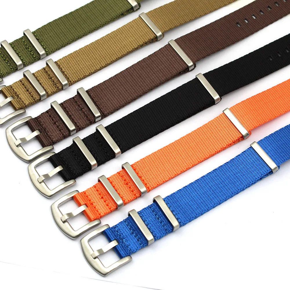 

Nato Fashionable Orange Seat Belt Strap Watch Band Nylon
