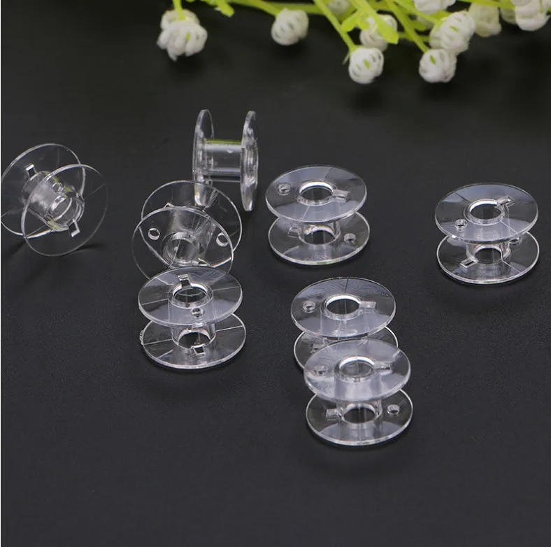 
High Quality Transparent Plastic Sewing Bobbin,Plastic Spool For Sewing Machine 