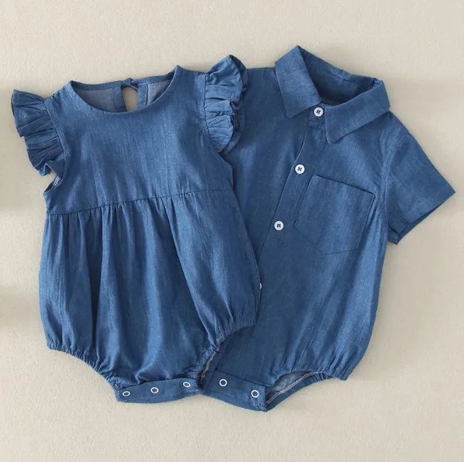 

Newborn Baby Clothes Lovely Cowboy Baby Romper For Baby Girls And Boys