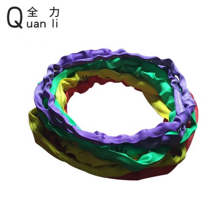 
3T(1T-500T) Polyester soft endless Round Webbing lifting Sling/Round sling/endless round sling 