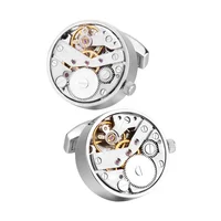 

Factory direct wholesale Fashion watch movement Cufflinks For Mens
