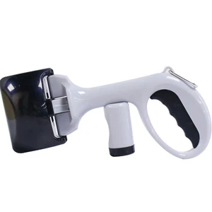 Image of New design Pet Portable 2-in-1 Pooper Scooper with Waste Bag Long Handle Pet Waste Bag Holder Poop Scoop for Dogs Cat
