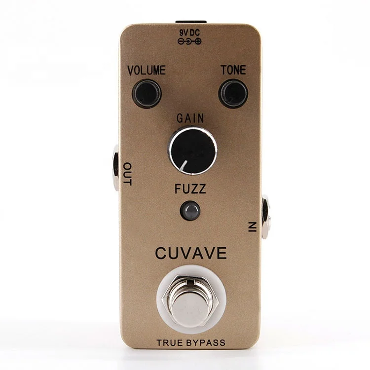 

CUVAVE Fuzz Guitar&Bass Effect Pedal electric bass guitar guitar accessories, Gold