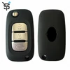 High quality black car key cloner 3 button folding car remote key for Renault with AES chip 434 MHZ