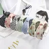Korea Sweet Women Flower Printed Hair Band Hair Accessories Middle Knotted Headbands