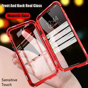 Double Sided Magnetic Glass Case iPhone iPhone 8 Plus