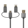 Cheap Price Nylon USB Cable Multifunctional 3 in 1 USB Cable