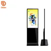 43" information kiosk touch screen ultra floor stand digital signage network wireless android thin lcd monitor