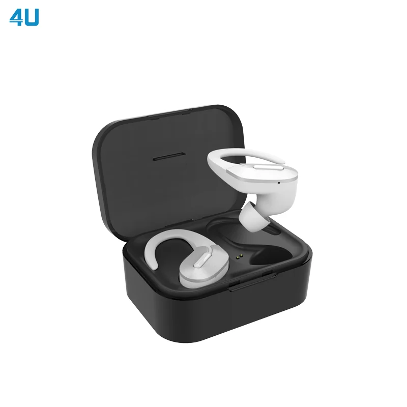 TWS Ear Hook Outdoor Sport Running Wireless Bluetooth 5.0 Earbuds With Mic