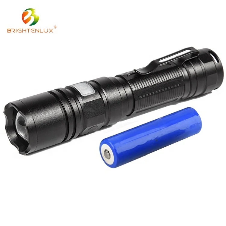 2019 Factory bulk sale high power USB waterproof high power portable tactical  LED brightest torch reviews flashlight