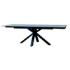 Glass table LF179T Space saving small extendable dining table