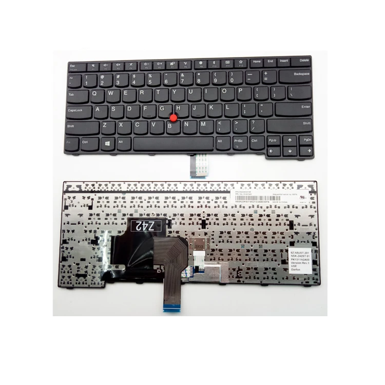 

New US keyboard for Lenovo Thinkpad E470 E475 laptop keyboard, Black