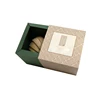 Customized Cardboard Small Square Slip Earring Gift Box with Glossy Logo