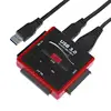 USB 3.0 to 2.5" 3.5" SATA IDE HDD Hard Disk Drive Converter USB3.0 to 5.25 "IDE CDROM DVDROM 1 SATA to 2 IDE Data Clone Adapter