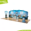 Beautiful aluminum polyester display pop up 3d booth series backdrop stand