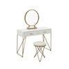 Simple style Bedroom mini dresser Mini Wood Makeup Dressing Table with chair