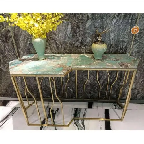 

marble top high table end table amazon green marble goldl legs wall side table modern design