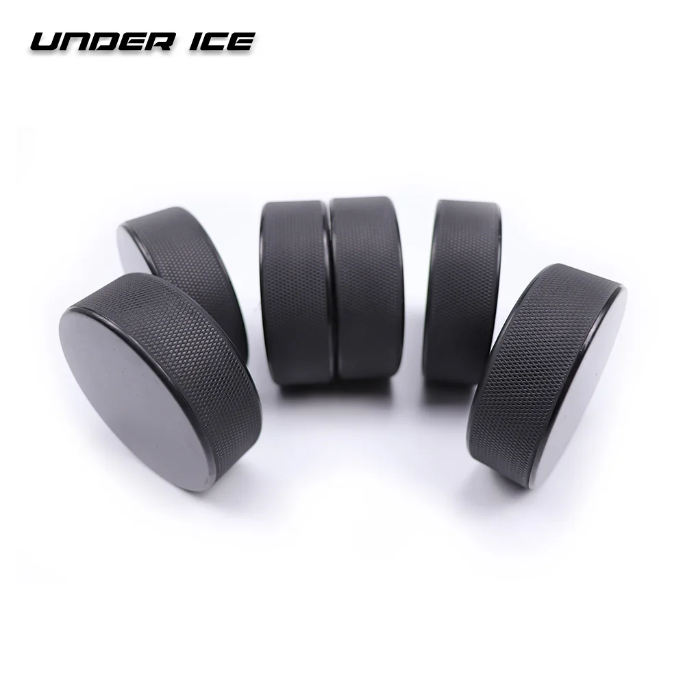 Professional Ice Hockey Puck Underice H-P005 Custom Logo Printing Rubber 155-165g Promotional Gift