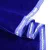 Blue german micro velvet 9000 fabric 100% polyester velvet tecido from chinese