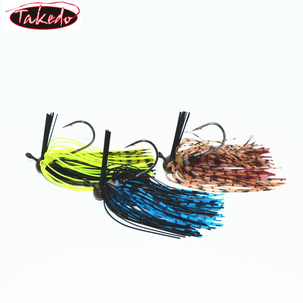 

TAKEDO LD05 5/8oz 1/2oz 3/8oz 1/4oz 7g 10g 14g 18g Spinner Bait Blades For Saltwater Lead Jig Head With Silicone Skirt