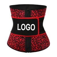

Feelingirl Wholesale Waist Training Leopard Print Neoprene Zipper Body Shaper Women Waist Trainer Corsets