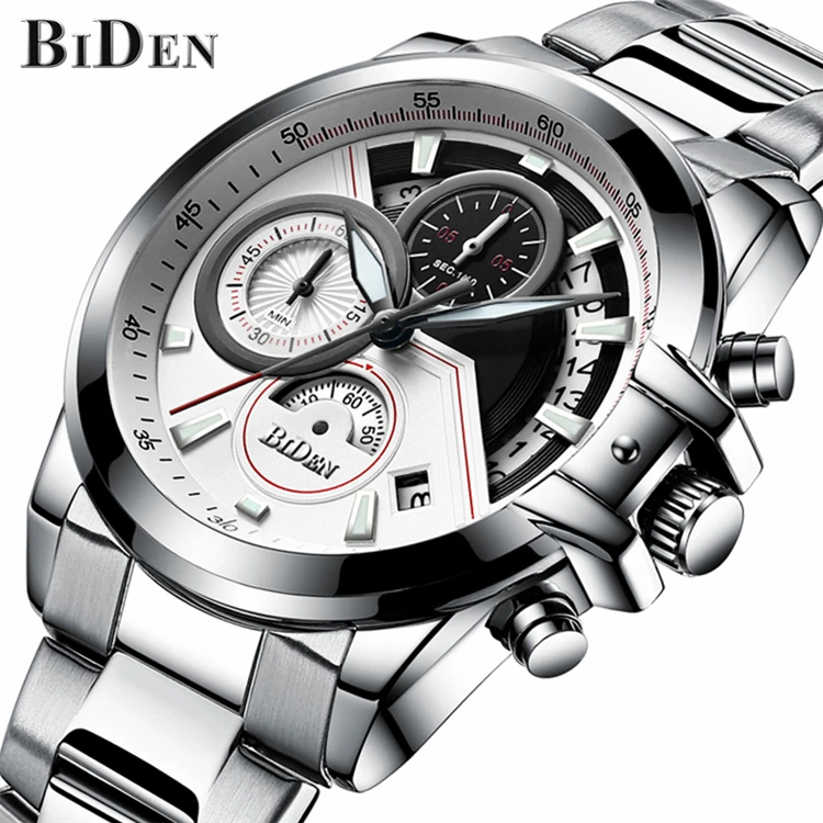 

BIDEN 0083 Fashion Watch Men Sport Quartz Clock Top Brand Luxury Waterproof Date Business Watches For Men