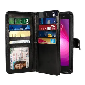 Leather Flip Wallet Case LG X Power 2 LV7 M320 5.5