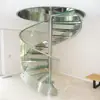 Brand new deck spiral staircase kit with glass railing / glass steps