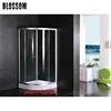 Sliding door bathroom corner glass simple rollers for shower cabins