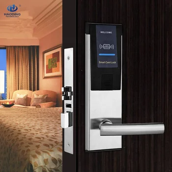 2019 Popular Electronic Cerradura Smart Rfid Swipe Card Hotel Door