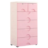 

Cloth Cupboard Drawer Keyway Storage Wardrobe Kid Baby Plastic Cabinet