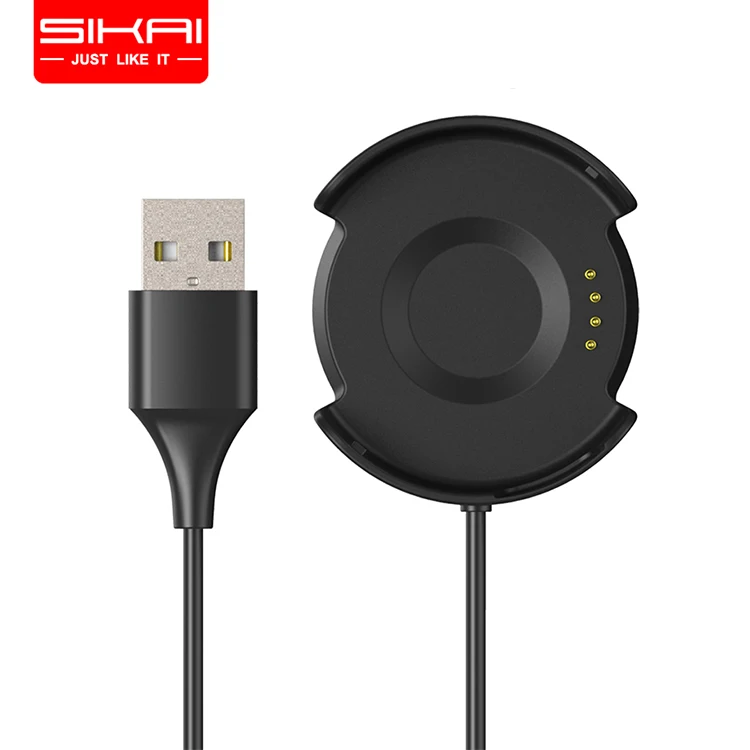 

SIKAI Portable Fast Watch Charger Stand for Amazdit Verge Smart Watch Charger, Black