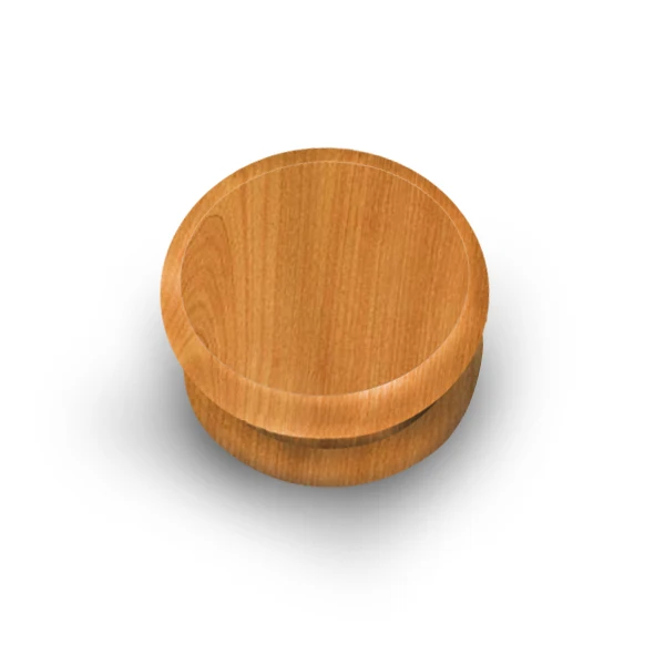 

OEM customized cherry wood grinder with logo, Natural wood color