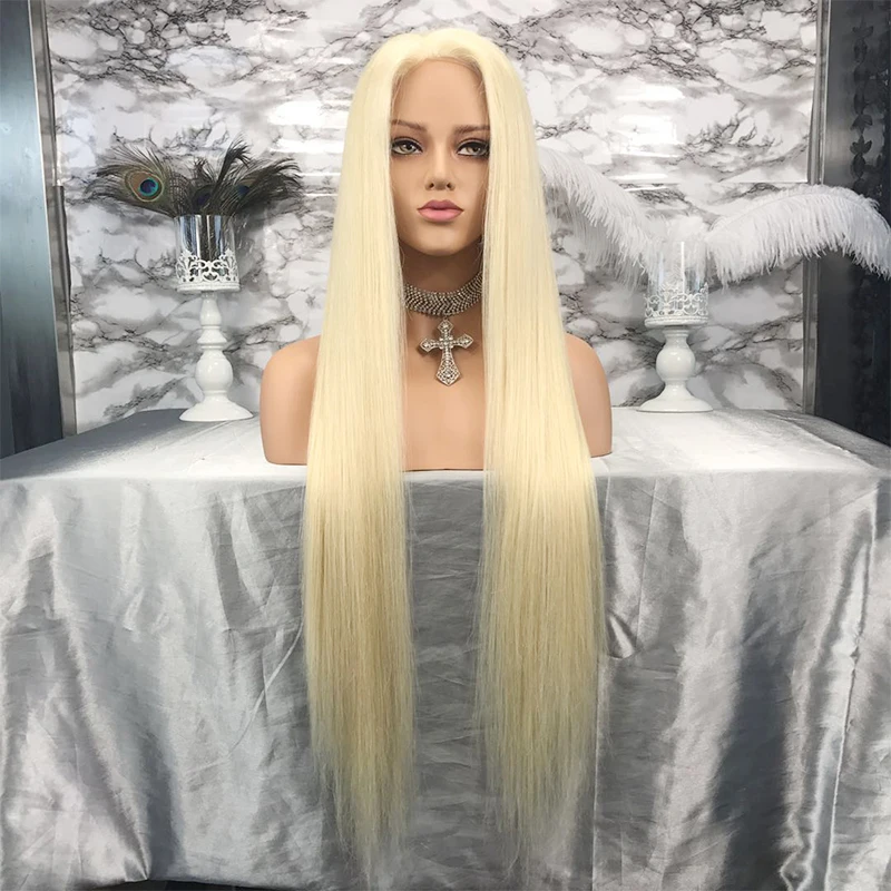 

Aliexpress brazilian hair long blonde full lace wig 613 transparent full lace wig 180% density blonde wig