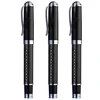 heavy logo laser engraved Metal Roller Ball Pens biro for gift promotional printed black carbon fiber pen
