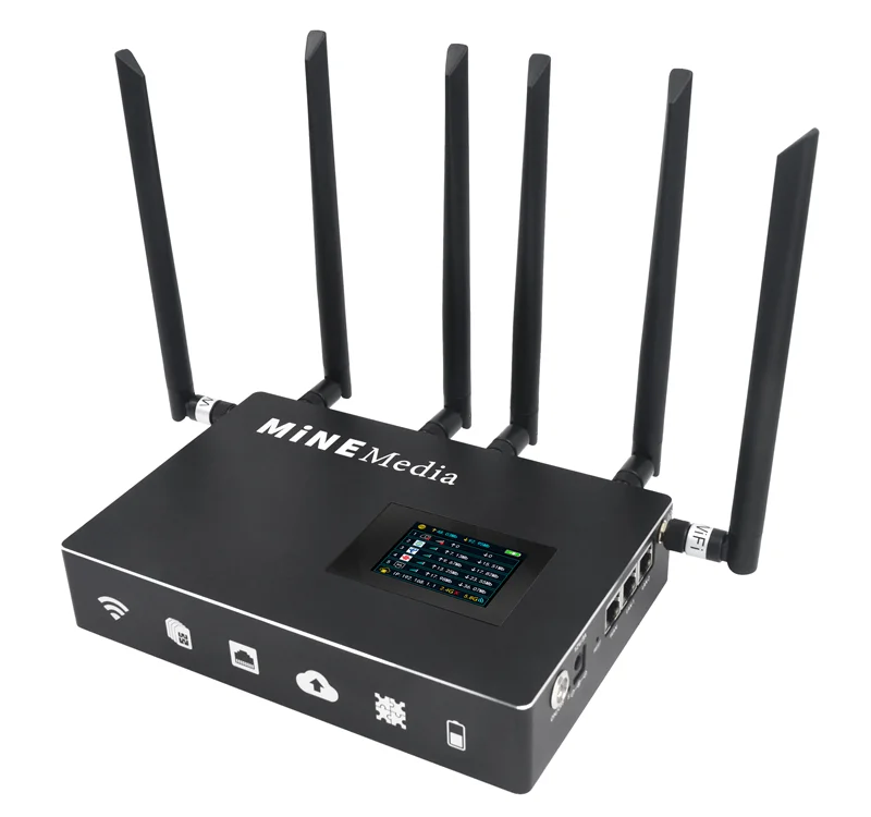 

4G Bonding Router For livestream Youtube water-proof box cellular 4 sim links to single fast internet