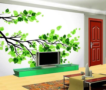 New Small Wooden House Design Wallpaper Pattern Green Leaf Wallpaper 3d Wallpaper 3d Wall Price Buy Green Leaf Wallpaper New Design