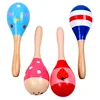 Wholesale Promotion Education Percussion Instrument Wooden Maracas for Kids