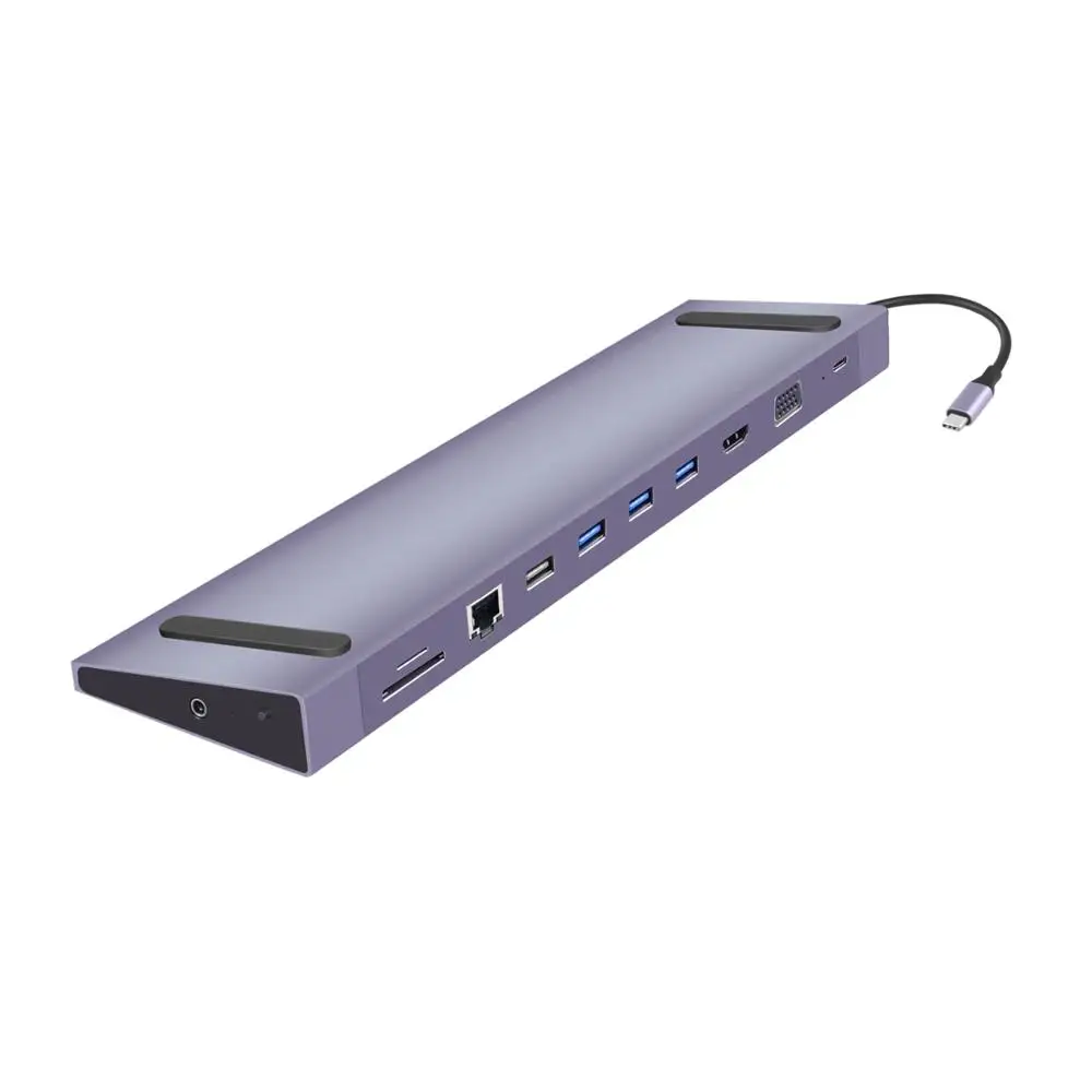 

2019 Universal Type C Docking Station, Usb C Portable Android Mobile Tablet Charging Docking Station for Iphone Surface Pro Ipad, Gray/silver