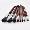 New Fashion wooden handle makeup Brushes 10 PCS Eyebrow Eye Shadow Foundation Blush Makeup Brush Set