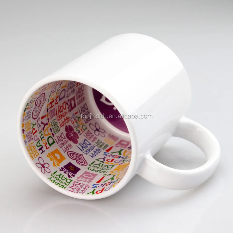 

Cheap personalized mothers day gift blank sublimation ceramic inside printed mug