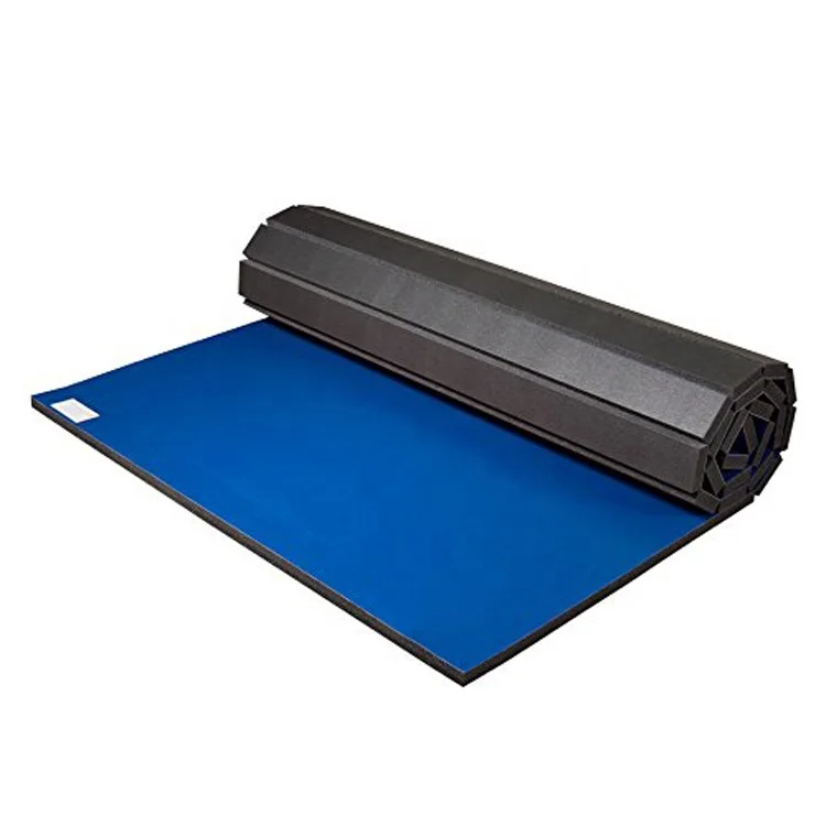 

judo flexi roll cheerleading tatami mats used, Blue;black;yellow;purple;green