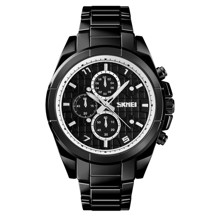 

High quality SKMEI 1378 Fashion Men Business Leisure Watch 30m Waterproof Metal Quartz Wrist Watch