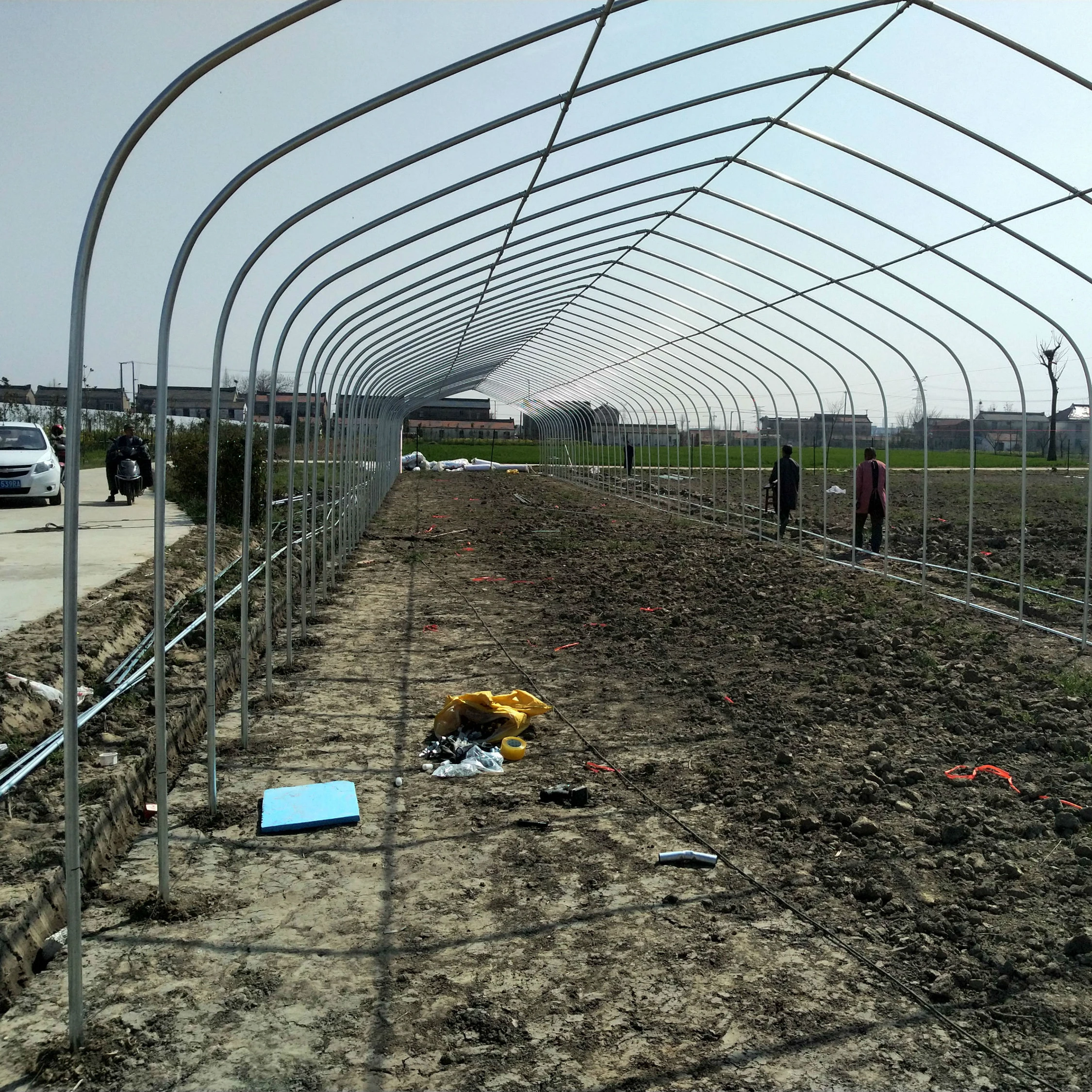 
2019 commercial plastic single span greenhouse tunnel used for agricultural 