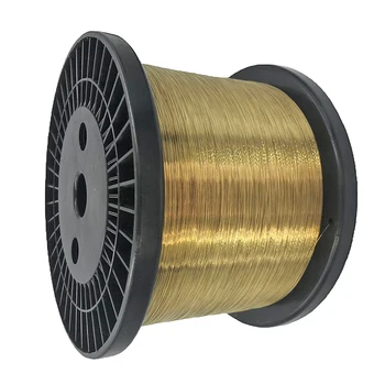 Fil De Laiton Plat Souple 30G/0.25mm - Bobine De 6m (19.69 Pieds), Parfait Pour Bricolage Et Bijoux