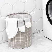 

Wholesale Round Foldable Dirty Cloth Laundry Basket Hamper With Handles