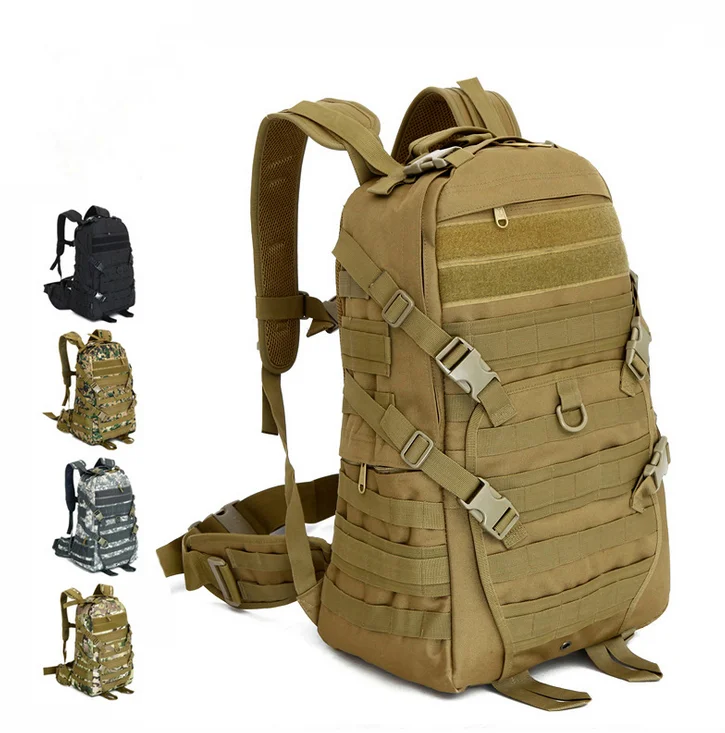 

Outdoor Tan Hiking TAD Military Tactical Camouflage Climbing Nylon 40L backpack Traveling Leisure bag School pack
