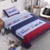 Summer Quilt Quilted Air Condition Blanket Jacquard Comforter Bed Cover Cartoon Train Kids Cartoon Bedding