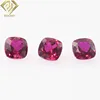 cushion cut square imitation ruby gemstone