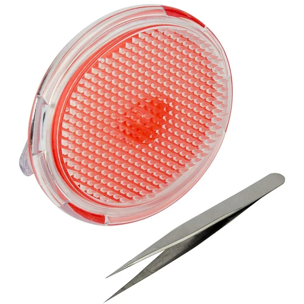 

Exfoliating Body Brush and Tweezers set for Treating and Preventing Razor Bumps and Ingrown Hairs for Men and Women